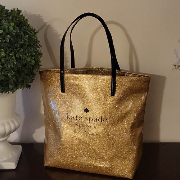 COPY - Kate spade ♠️ glitter gold tote bag !🥰😚💃 - Picture 4 of 11